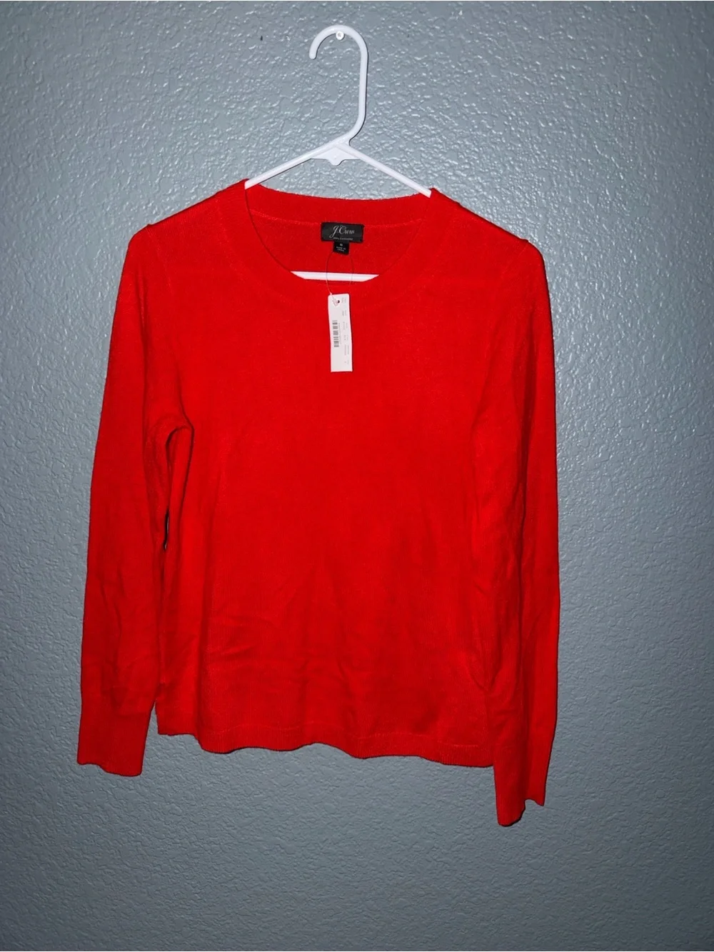 J.CREW red cashmere everyday sweater -S-NWT!
